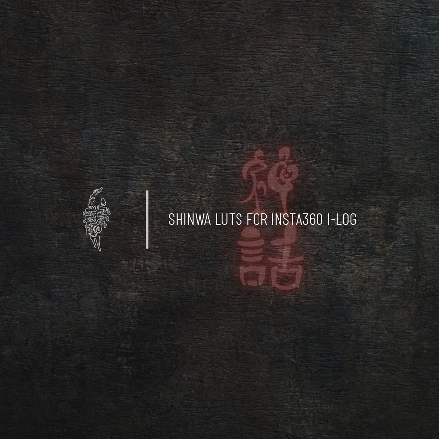 Shinwa LUTs for Insta360 I-Log cover art, cinematic LUT pack for the Luna Ultra